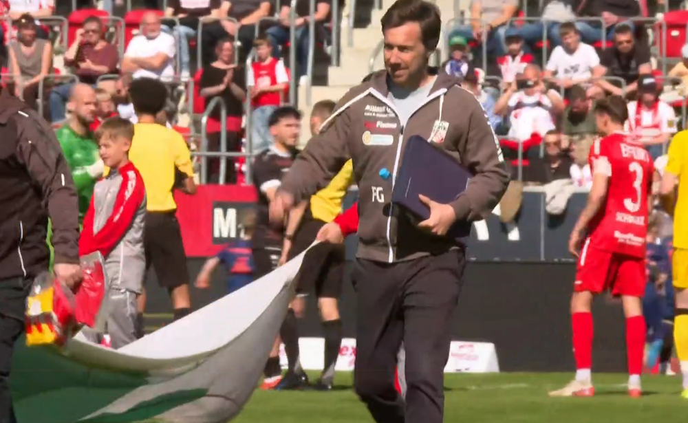 Vor dem Spiel viel Zuversicht: RWE-Trainer Gerber. Foto: -as